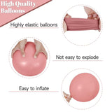 68 Pcs Retro Pink Nude Party Balloons 12Inch Dusty Pink Metallic Rose Gold Balloon Beige Blush Latex Ballons For Girls Birthday Wedding Baby Shower Party Decorations.