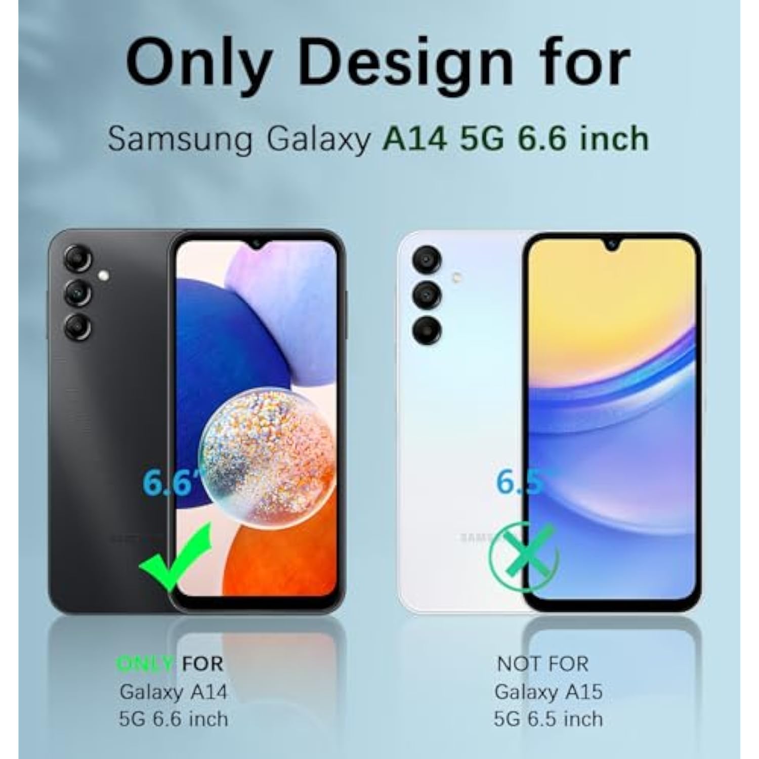 For Samsung Galaxy A145G Case: Shockproof Silicone Protective Phone Case With Builtin Screen Protector Slim Dual Layer Rugged Sturdy Drop Proof Tpu Protection Cover (Pine Green)