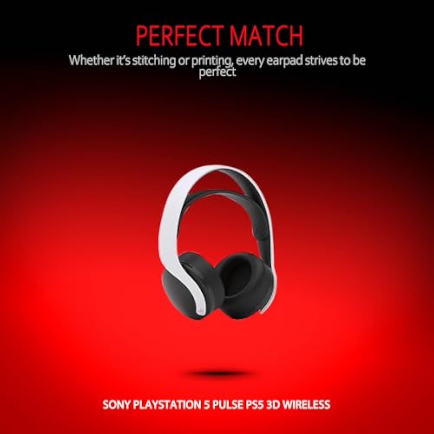 Ps5 Headset Replacement Ear Pads Compatible With Pulse 3D Replacement Ear Pads And Ps5 Pulse 3D Headset Earpads, Soft Memory Foam With Protein Leather Cushions, By