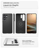 Spigen for Galaxy S26 Ultra Case, Liquid Air MagFit [Military-Grade Protection] [Compatible with MagSafe/Fast Wireless Charging] - Matte Black