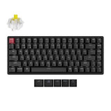K2 75% Layout Qmk Wireless And Wired Options Mechanical Keyboard Super Red Switch, White Backlight Aluminum Frame With Shine-Through Double-Shot Pbt Keycaps For Mac Windows-Version 3