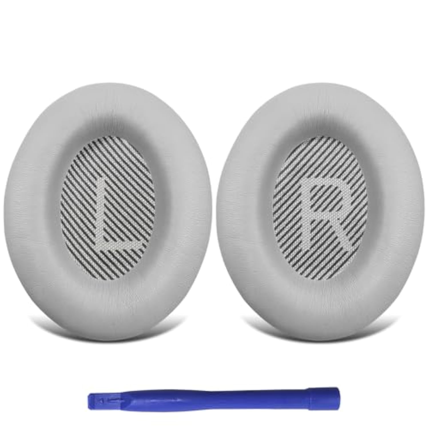 For Bose Headphones Protein Leather Ear Cushions, Bose Quietcomfort 15 Qc15 Qc25 Qc2 Qc35/Ae2 Ae2I Ae2W Replacement Ear Cushions W/Soundtrue & Soundlink Series (Grey)