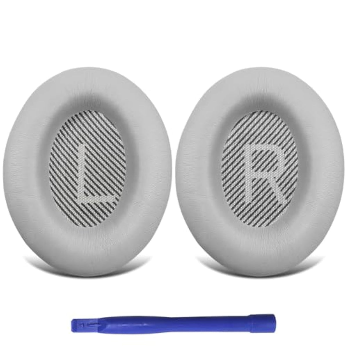 For Bose Headphones Protein Leather Ear Cushions, Bose Quietcomfort 15 Qc15 Qc25 Qc2 Qc35/Ae2 Ae2I Ae2W Replacement Ear Cushions W/Soundtrue & Soundlink Series (Grey)