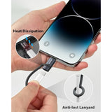 [Mfi Certified] 3A 36W Usb C To Lightning Adapter, Usbc To Lightning Adapter Support Data Sync/Pd Fast Charging Compatible With Iphone Ipad Airpods, With Anti-Lost Holder - 2 Pack