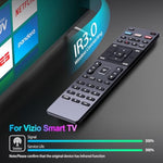 Xrt122 Replacement Remote Control Compatible For Vizio Smart Tv D55U-D1 D58U-D3 D60-D3 E32-C1 E32H-C1 E40-C2 E40X-C2 E43-C2 E48-C2 E50-C1 E55-C1 E65-C3 E65X-C2 E70-C
