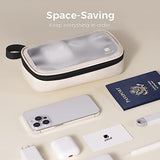 Clear Electronic Organizer, Tpu Cable Organizer Bag, Compact Cord Travel Organizer For Cables, Chargers, Phones, Usb Cords, Sd Cards (Beige)