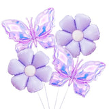 Giant Purple Butterfly Balloon Set for Spring Forest Birthday and Baby Shower Decor