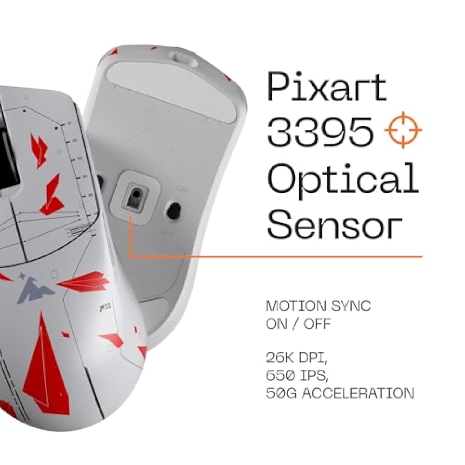 Yuma Wireless Mouse - Radar, Lightweight Gaming Mice, Pixart 3395 Sensor, 26K Dpi, 650 Ips, 50G Acceleration, Up To 70 Hours Battery Life, 4Khz Wireless Polling Rate With Motion Sync