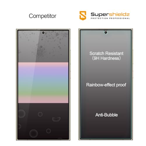 (2 Pack) Designed for  (Galaxy S24 Ultra) Tempered Glass Screen Protector, Anti Scratch, Bubble Free