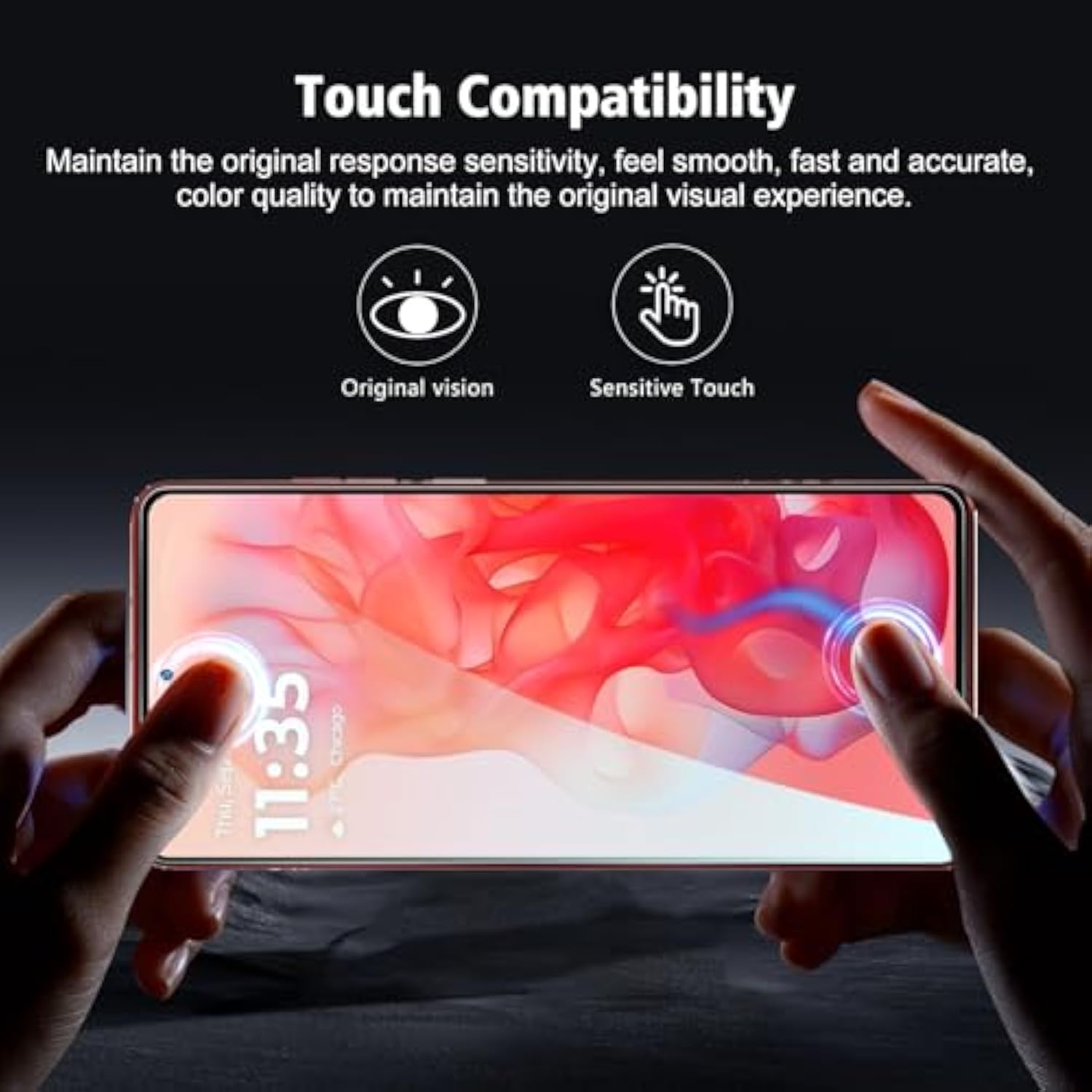 [3+3 Pack For Motorola Moto G Stylus 5G 2024 Screen Protector Tempered Glass With Camera Lens Protector, Protection Film 9H Hardness, Scratch Resistant, Case Friendly