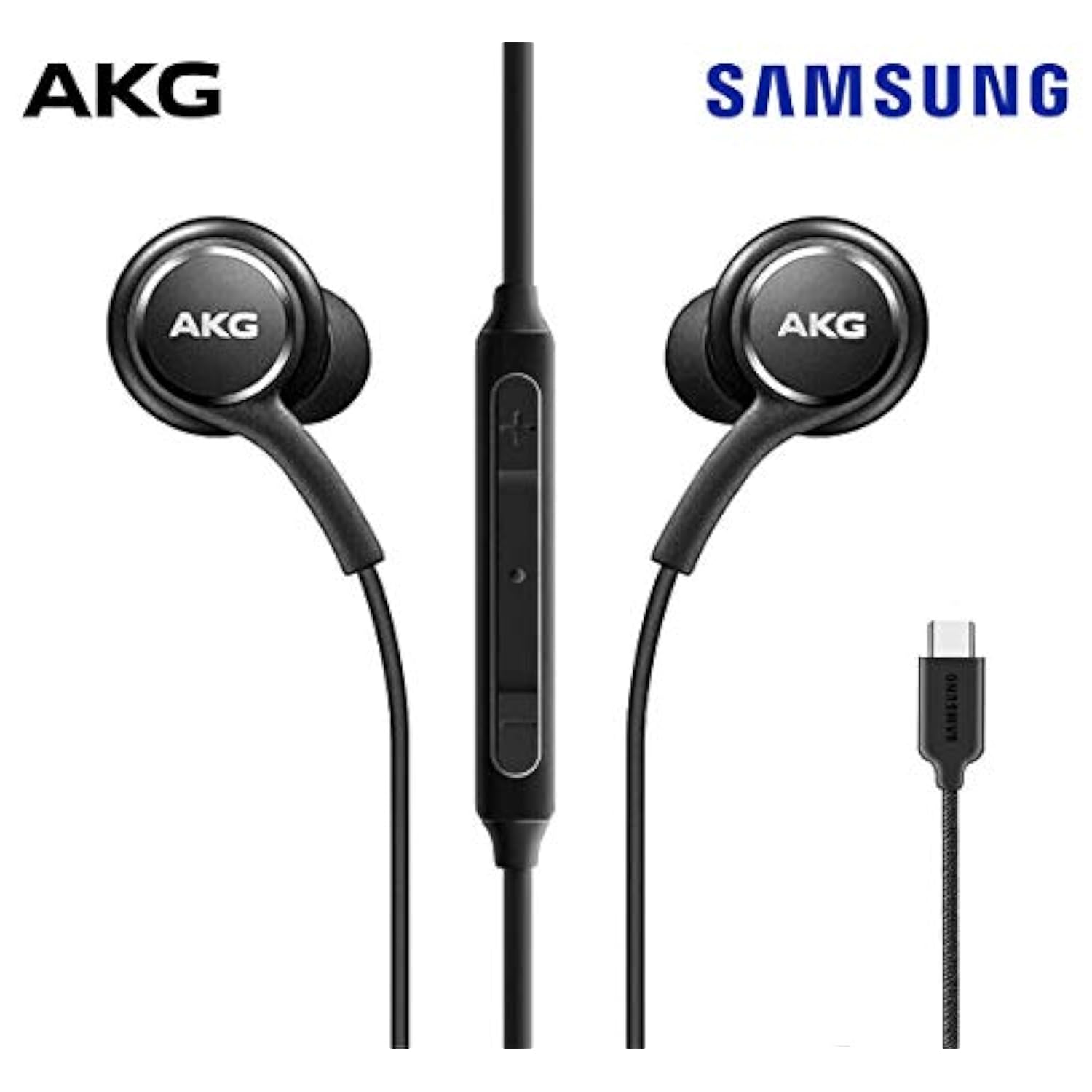 In-Ear Akg Wired Earbuds With Microphone – Usb-C Earbuds With Braided Cable – Akg Headphones With Mic Compatible With Samsung Galaxy S24 Ultra, S24+, S24, S23, S22, S21, S10, S10E & Iphone 15 Series