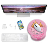 Funny Cute Mouse Pad With Wrist Rest, Dumpster On Fire Ergonomic Mouse Pads Wrist Support For Desk, Mousepad For Wireless Mouse Gaming Laptop Work Home Desk Accessories Office Supplies Decor