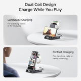 Wireless Charger For Samsung, 3 In 1 Wireless Charging Station For Samsung Galaxy S24 Ultra/S23 Ultra/S22/S21/Note 20/Z Flip 6/Fold 6, Charger For Samsung Galaxy Watch Ultra/7/6/5, Galaxy Buds 2/2 Pro