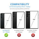 Onetop Compatible With Samsung Galaxy S23 Wallet Case With Card Holder, Pu Leather Kickstand Card Slots Case, Double Magnetic Clasp And Durable Shockproof Cover 5G 6.1 Inch(Black)