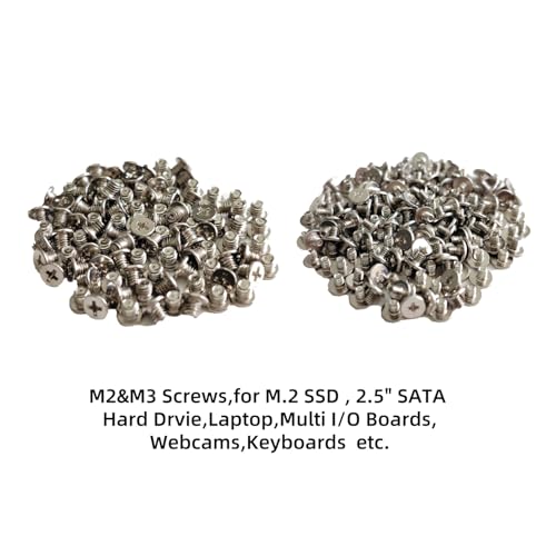 M2 And M3 Screws For M.2 Ssd,Pcie Nvme.M2 And M3 Screws For Laptop (80Pcs)