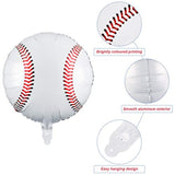 6 Pack 18 Inches Baseball Balloons Baseball Party Decorations Foil Balloons For Birthday Sports Party Favors Decoration Supplies