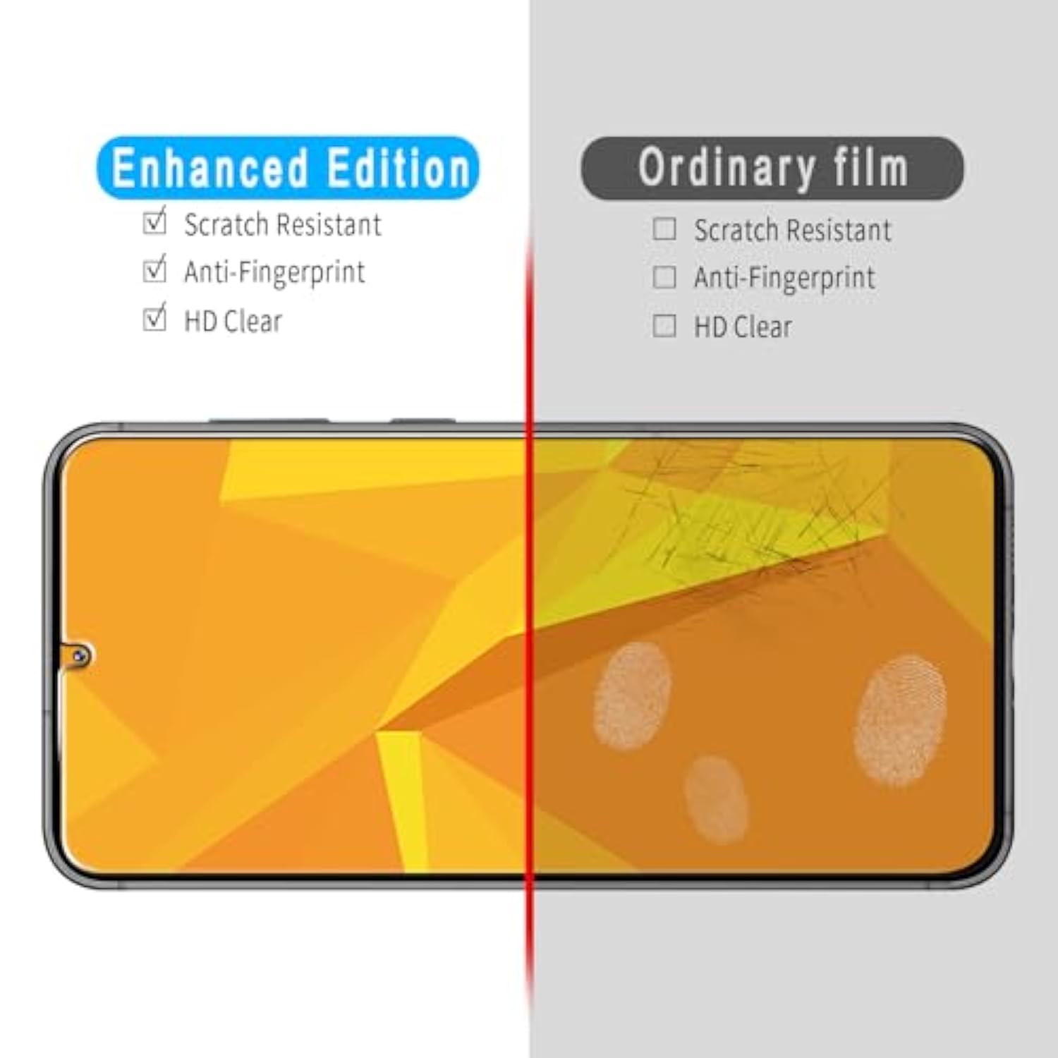 [3 Pack Screen Protector For Samsung Galaxy S25 Plus Tempered Glass Film, Anti Scratch, Hd Clear, Case Friendly, Touch Sensitive, Bubble-Free