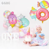 Ice Cream Donut Candy Balloons Baby Shower Kids Sweet Summer Birthday 9Pcs