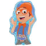 29 Inch Blippi Character Foil Balloon - Kids Party Decorations