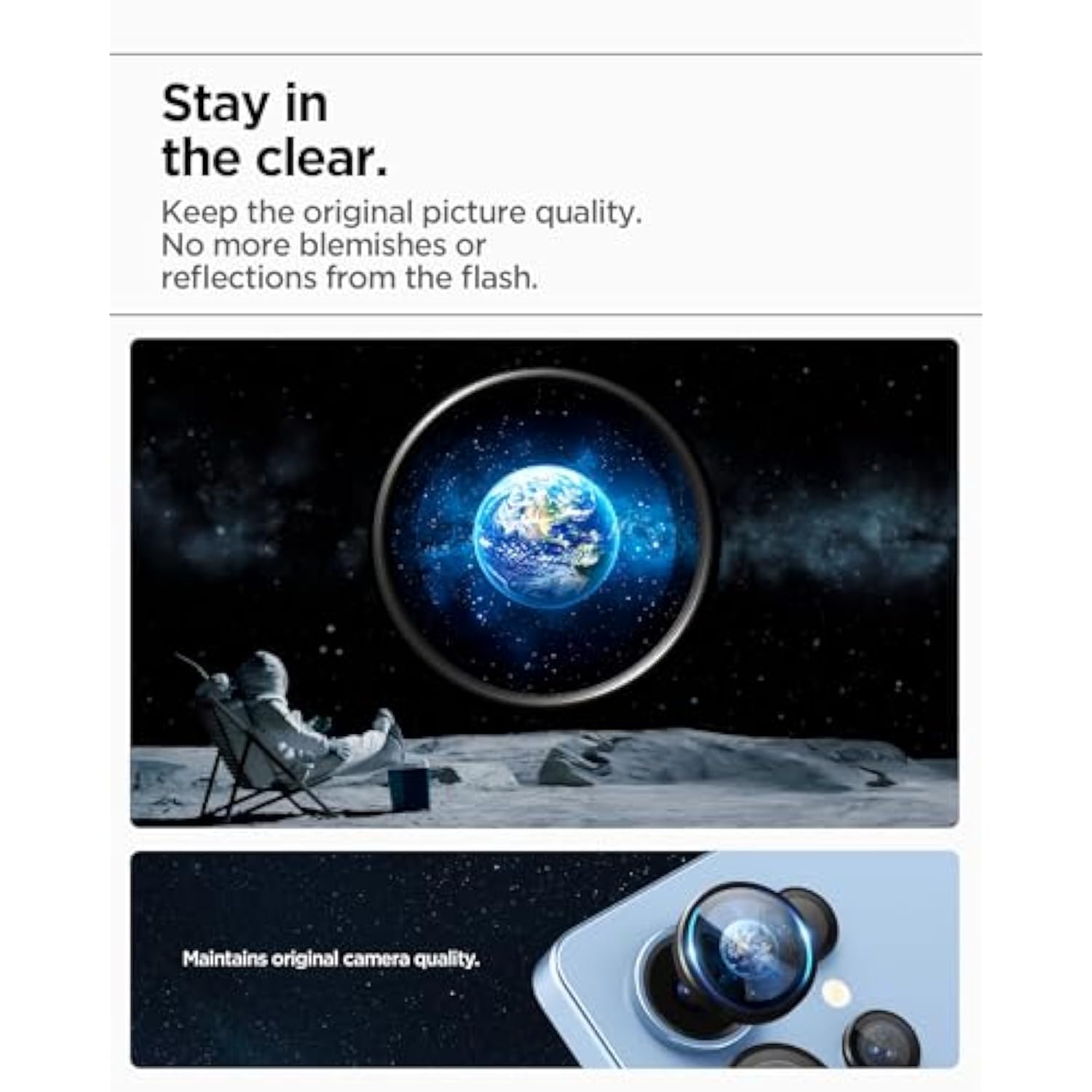 Spigen Camera Lens Screen Protector [GlasTR EZ Fit Optik Pro] Designed for Galaxy S25 Ultra [Case Friendly] - Black [2 Pack]