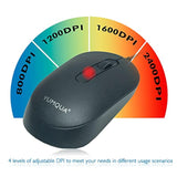 Sb101 Computer Mouse Wired 3 Pack, Office Noiseless Slim Usb Optical Corded Mo