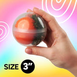 Vending Machine Capsules - 3" Empty Plastic Capsules - 14 Pcs Toy Capsule - Translucent Round Large Easter Eggs - Bath Bombs Molds - Party Favors Pinata Stuffers Diy Craft Supplies