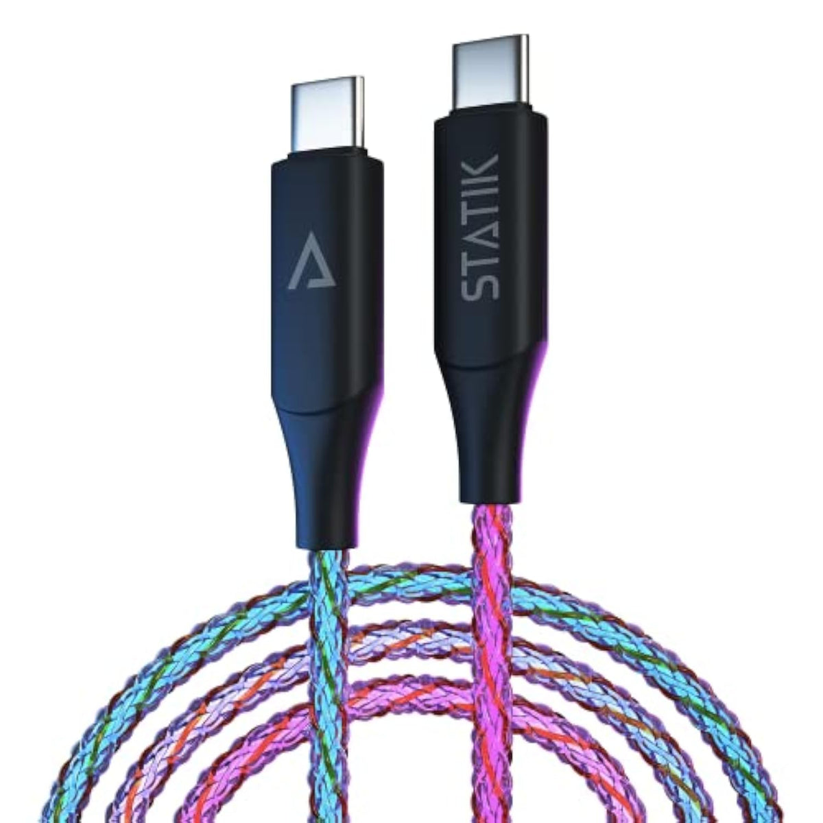 Light Up Charger Cable - Globright Braided Led Charging Cable, Glowing Fast Ch