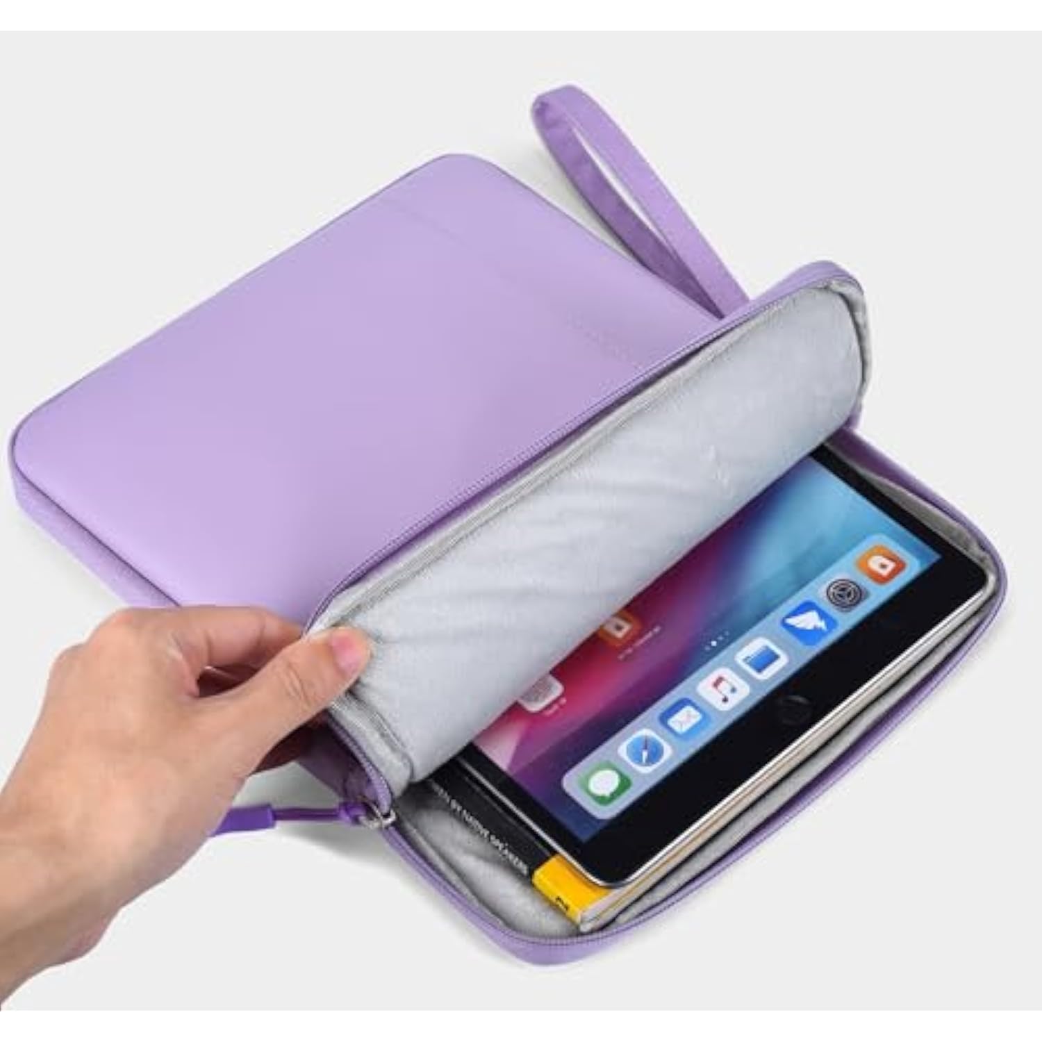 12.9-13 Inch Tablet Sleeve Case For 13 Inch Ipad Air M3 2025, 13 Inch New Ipad Pro M4/Air M2 2024, Ipad Pro 12.9 Inch, Surface Laptop Go 12.4", Galaxy Tab S8+/S9+ 12.4, Waterproof Bag Purple