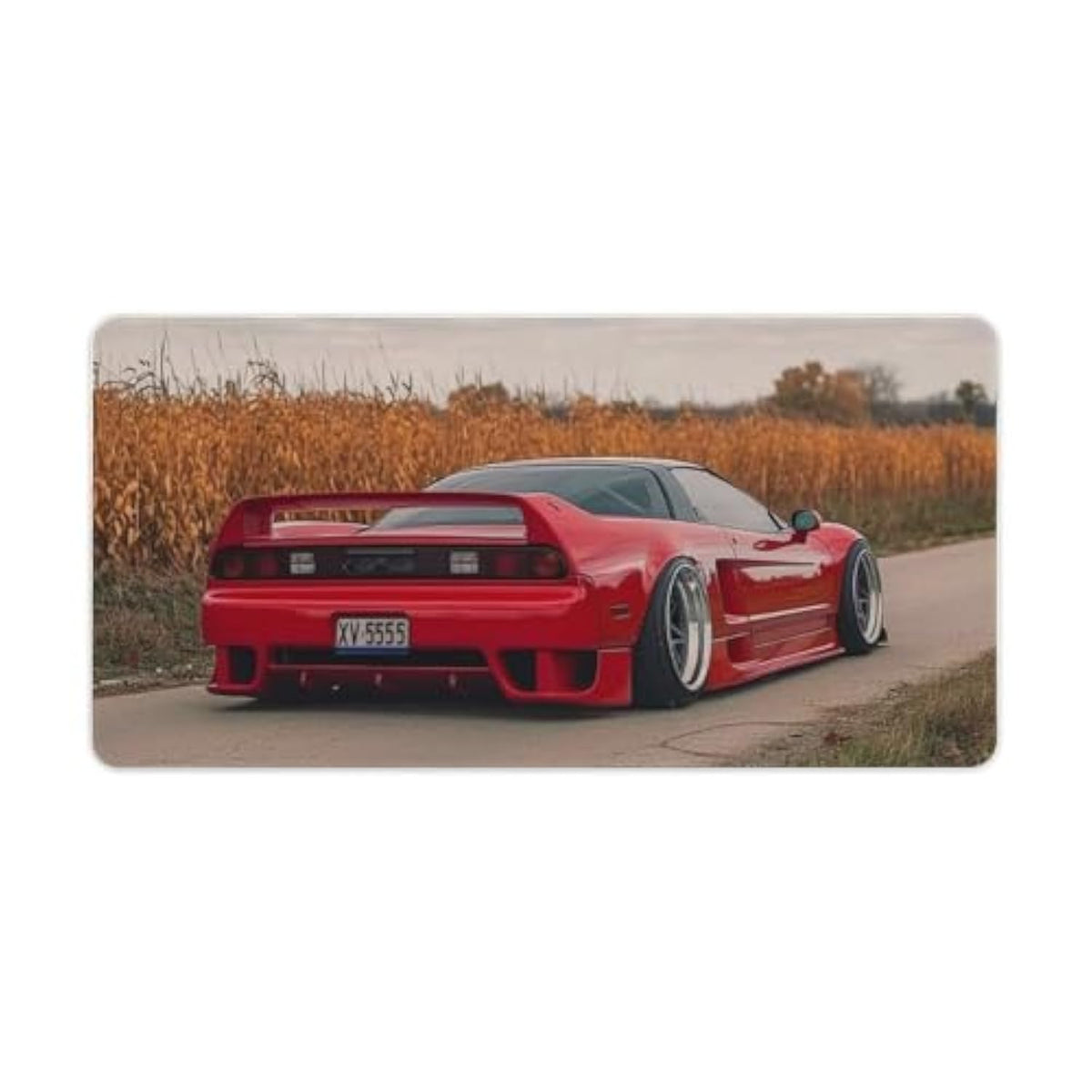 Jdm Car Nsx Red Large Gaming Mouse Pad Non-Slip Rubber Base Desk Mat Computer Accessories For Office & Gaming Setups 30X60Cm