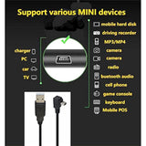 90 Degree Mini Usb Cable Angle Mini 5Pin Usb B Male To Usb 2.0 Male Data Sync