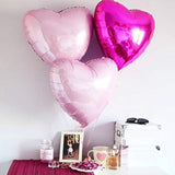 8 Pcs 36 Inch Huge Red Heart Balloons, Romantic Large Heart Foil Balloons Valentine'S Day Balloons For Wedding Engagement Anniversary Party Favor Decorations (Pink)