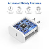 Iphone 17 16 15 Charger Fast Charging, 2 Pack 20W Usb C Fast Charger Block With 6Ft Woven Usb C To C Charging Cable Compatible For Iphone 17/17 Pro/17 Pro Max/Air/16/16 Pro Max/15/15 Pro Max