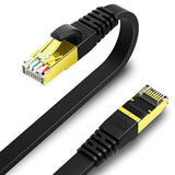 Ethernet Cable 5 Ft, Cat 7 Gigabit Lan Network Cable Rj45 High-Speed Flat Ethe