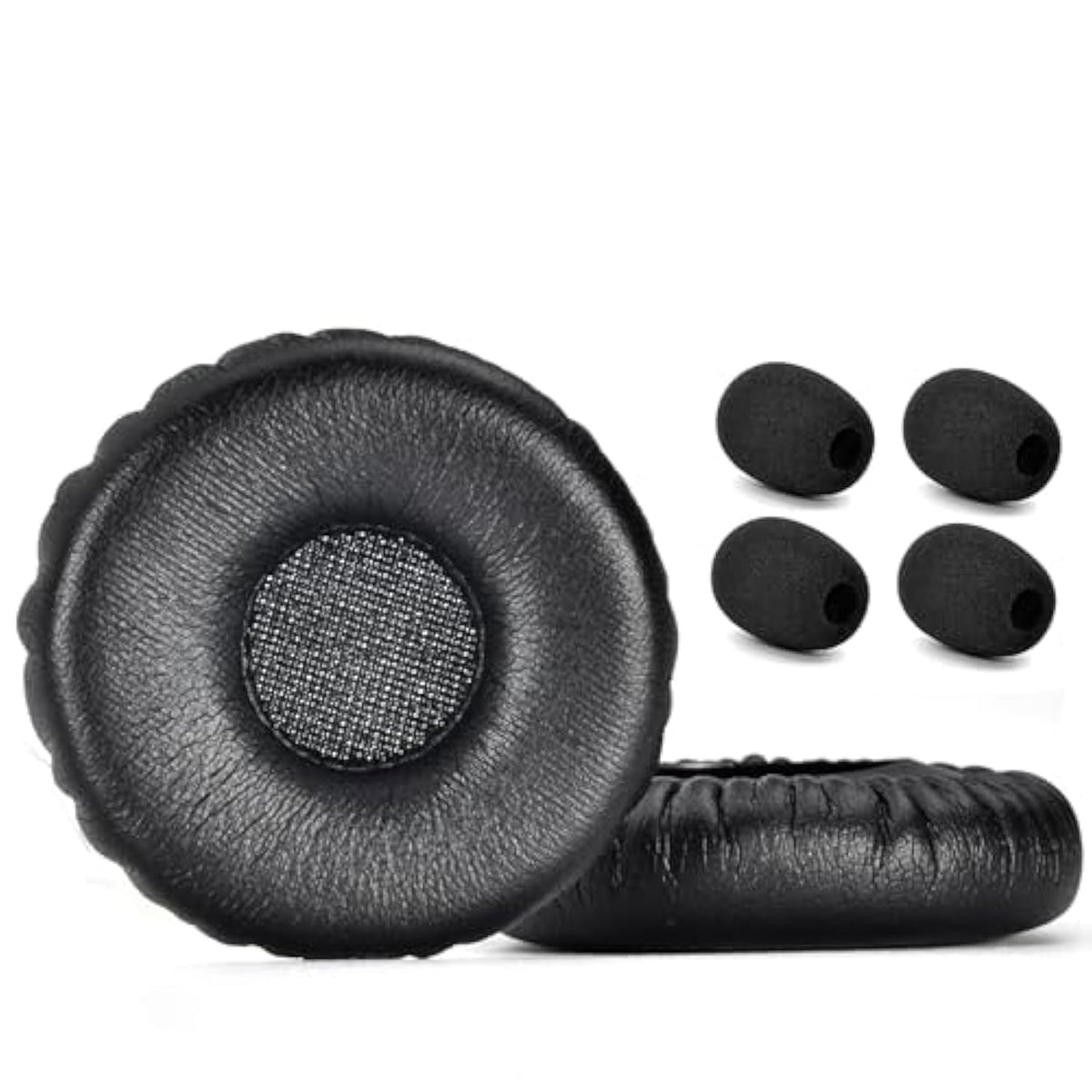 C400-Xt Ear Pads And 4Pcs Microphone Foam Kit Replacement - Ear Cushions Compatible With Vxi Blue Parrott C400-Xt Bluetooth Headset 204159 Model