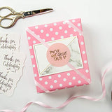 Reversible Wrapping Paper Roll - 17" x 33' - Pink & Polka Dot for Any Occasion