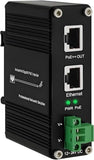 Industrial Poe++ Gigabit Injector 12-48Vdc Input - Din Rail/Wall Mount,Ieee 802.3 At,Outdoor Rated Networking Power Supply 95W Ethernet Over Power For Industrial Devices And Camera