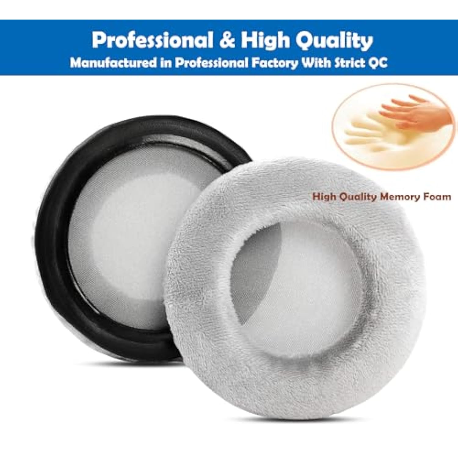 Dt990 Dt770 Ear Pads Cushion – Replacement Compatible With Beyerdynamic Dt990/ Dt770 Pro Headphones,Ear Pads With Comfortable Fabric And Memory Foam