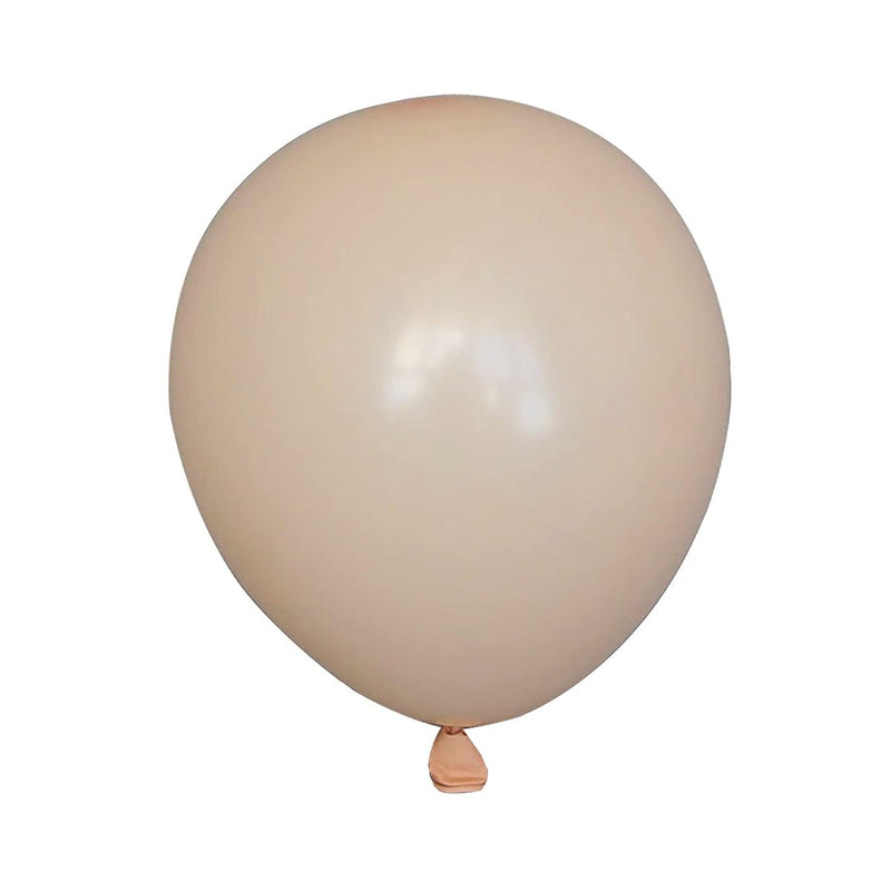 100 Pack 5 Inch Matte Beige Latex Balloons Helium Balloons For Birthda