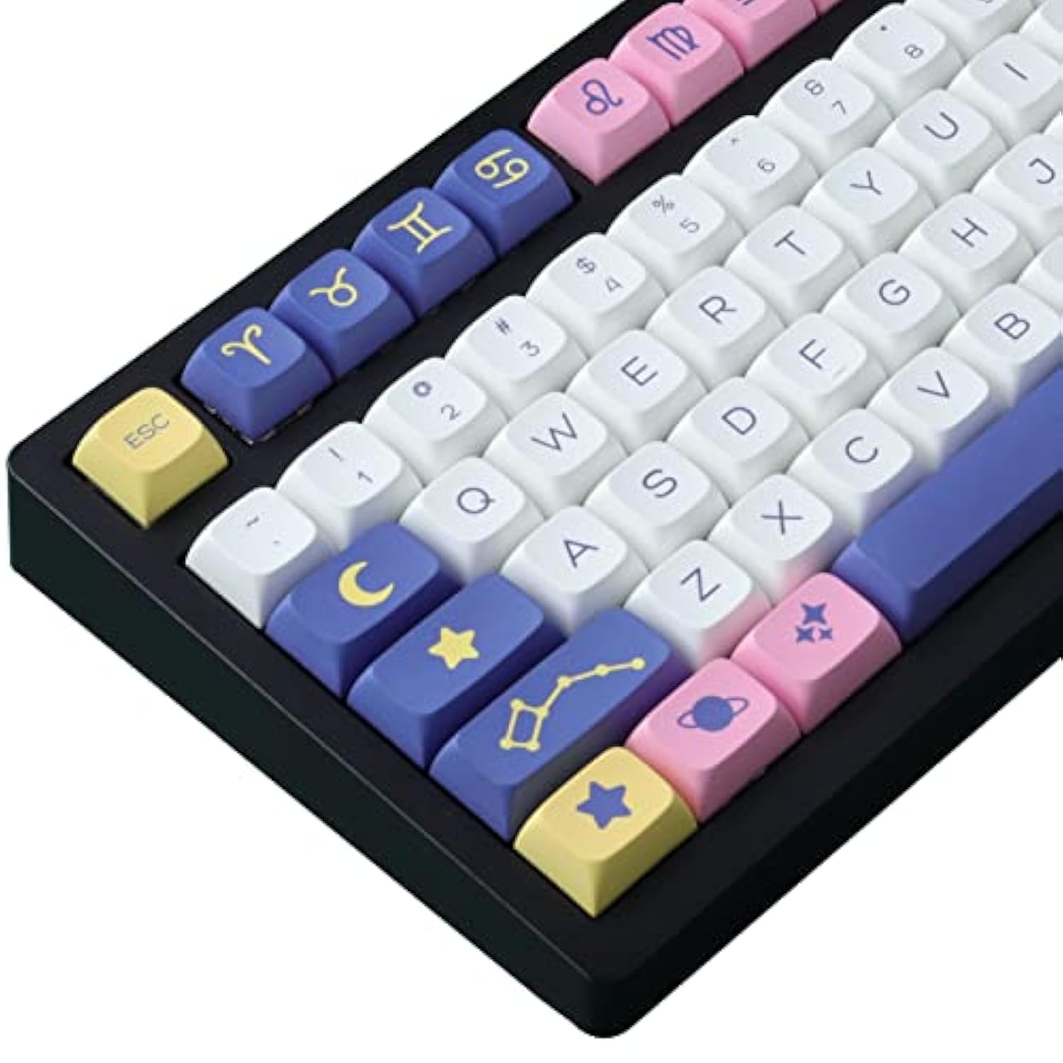 Keycaps,132 Keys Pbt Keycaps Set Constellation Xda Profile Dye Sublimation Cus