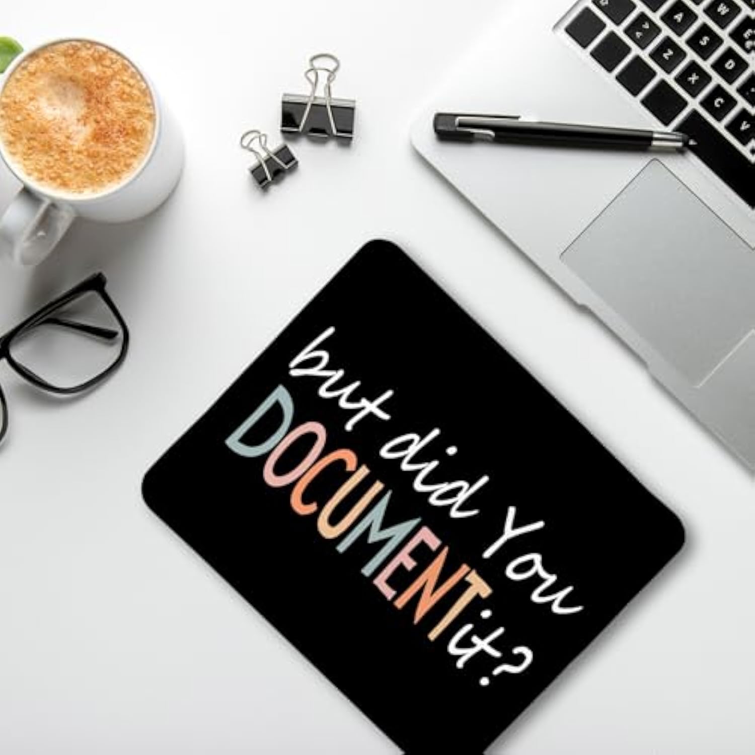 Funny Mouse Pad For Work, But Did You Document It Mouse Pads For Work Wireless Mouse Computers Laptop Desk Accessories, Funny Office Desk Accessories, Funny Gifts For Coworkers, 9.5X7.9 Inch