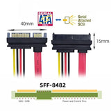 Cy Sas To Sata Cable,Sff-8482 Sas 29 Pin To Sata 22Pin Hard Disk Drive Raid Ex