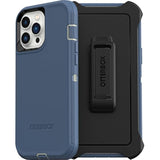 OtterBox iPhone 13 Pro Max & iPhone 12 Pro Max Defender Series Case - Fort Blue, Rugged & Durable, with Port Protection, Includes Holster Clip Kickstand