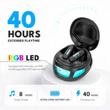 DY08 in Ear Headphones, ENC Noise Cancelling Earbuds with 60H Playtime,Gradient Breathing LED Lights,Bluetooth 6.0 Wireless Earbuds,IPX5 Waterproof