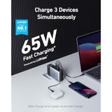 Anker GaNPrime Power Bank, 2-in-1 Portable Charger, 10,000mAh 30W USB-C Battery Pack with 65W Wall Charger, Works for iPhone 15/15 Plus/15 Pro/15 Pro Max/14/13, Samsung, Pixel, MacBook, Dell