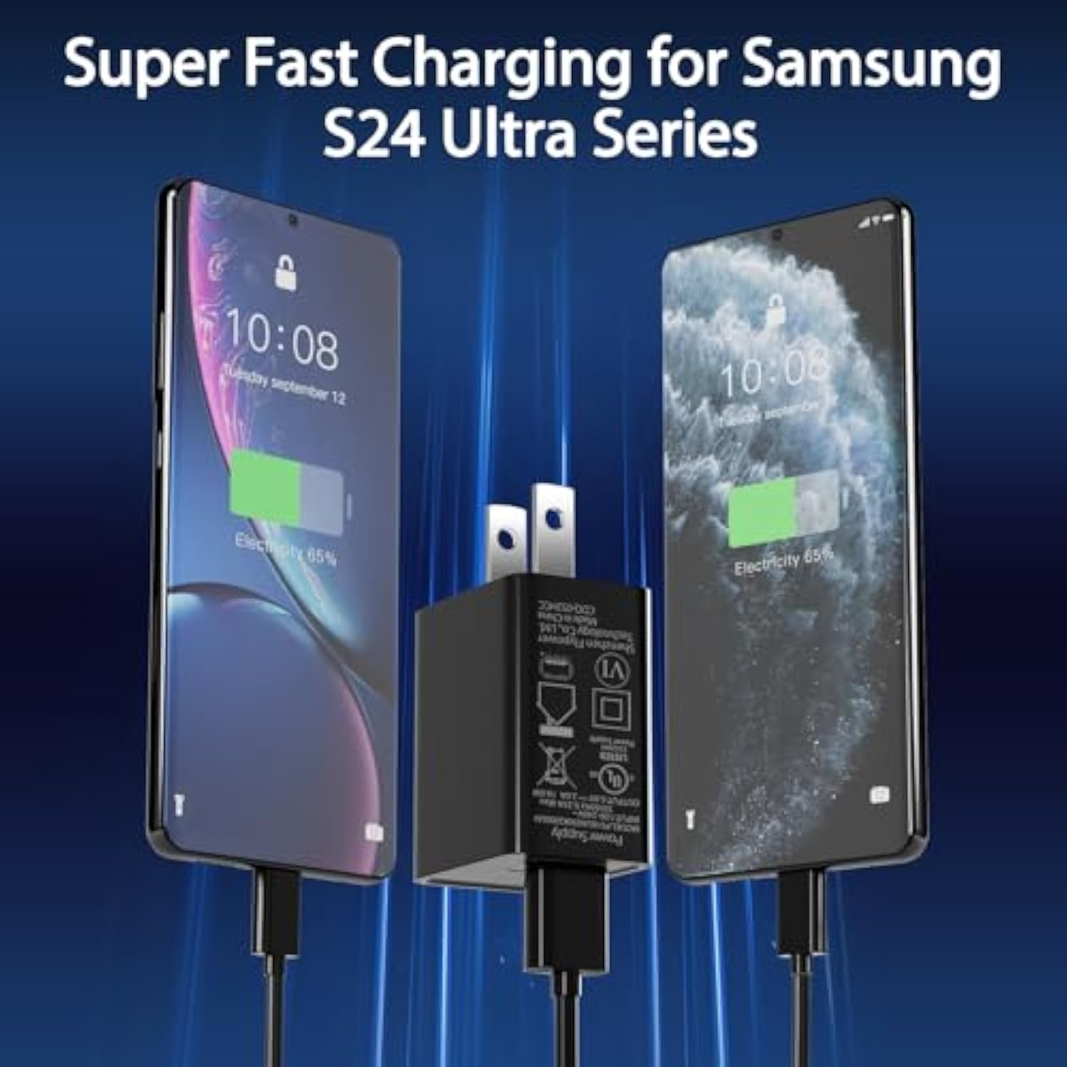 Micro Usb Cable 6Ft Long Android Charger Cable For Samsung Tablet Charger Cord With Usb C Adapter Fast Android Phone Usb Charging Cord For Samsung Galaxy S7 S6 S7 Edge S5,Note 5 4,Lgg4,Htc,Ps4,Camera