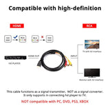 Hdmi To Rca Cable 1080P 5Ft Hdmi Male To 3-Rca Video Audio Av Cable Connector