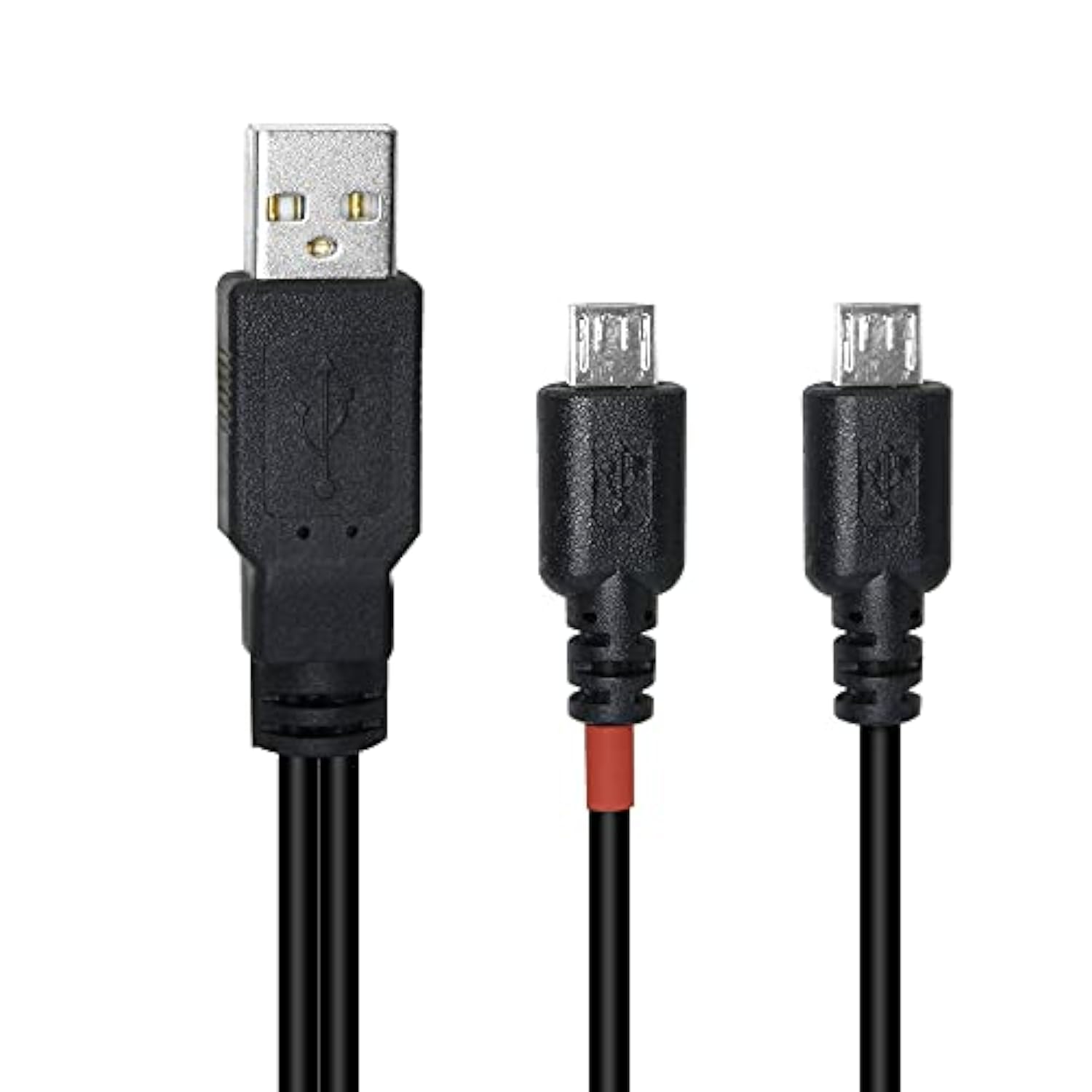12 Inch Micro Usb Splitter Cable Usb 2.0 Type A Male To Dual Micro Usb Male Y