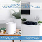 Wall Mount Holder For Tp-Link Deco X20 X55 X55 Pro X60 X68 Wifi 6 Mesh Wifi(Ax1800,Ax3000,Ax3600),Simple And Sturdy Acrylic Wall Mount Holder Stand Bracket By (1 Pack)