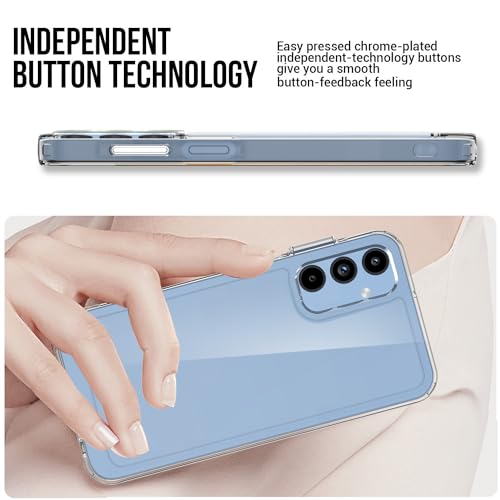 for  Galaxy-A15-5G Phone Case: Military-Grade Shockproof Phone Cover with Tempered Glass Screen Protector, Anti-Scratch & Reinforced Bumpers -