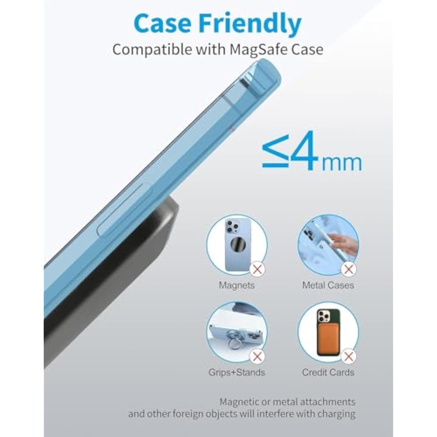 Wireless Charger For Samsung Galaxy S26 | S25 | S24+ | S24 Ultra | S23 | S22 | S21 | S20 Fe | S10 | S10E | S9 Plus | S8 | Note 20 | 10 | 9 | 8 | Z Flip Fold 5 4 3 Qi-Certified 10W Fast Charging Stand